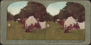 A glimpse of the quiet camp life of refugees in Golden Gate Park after the San Francisco disaster