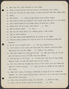 Sacco-Vanzetti Case Records, 1920-1928. Commonwealth v. Vanzetti (Bridgewater Trial). Trial Transcript, pages 31-60, 1920. Box 1, Folder 21, Harvard Law School Library, Historical & Special Collections