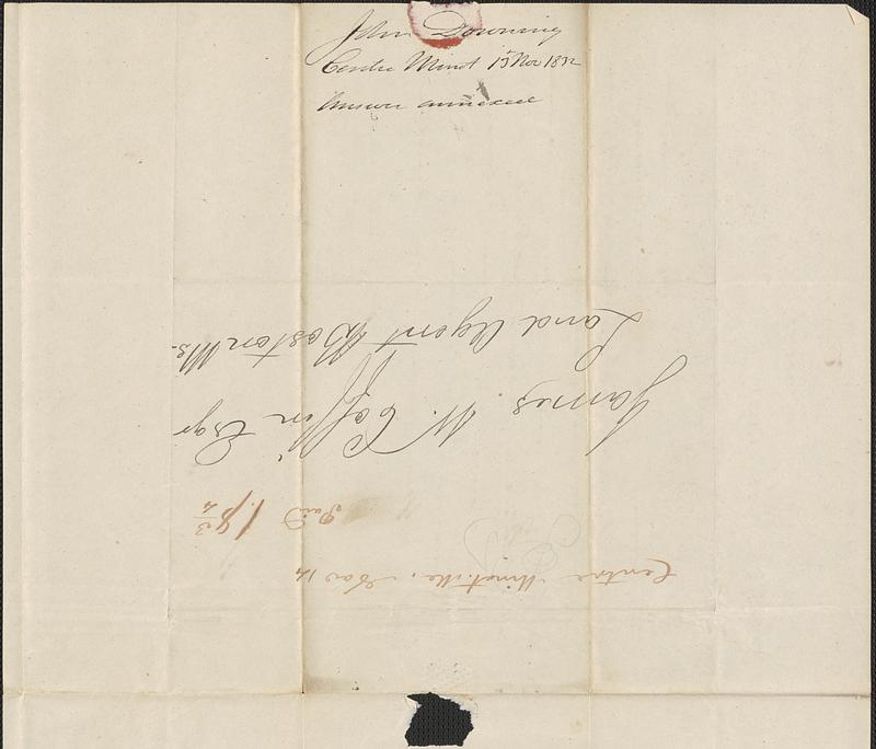 John Downing to George Coffin, 13 November 1832 - Digital Commonwealth