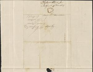 Robert White Junior to George Coffin, 7 November 1839