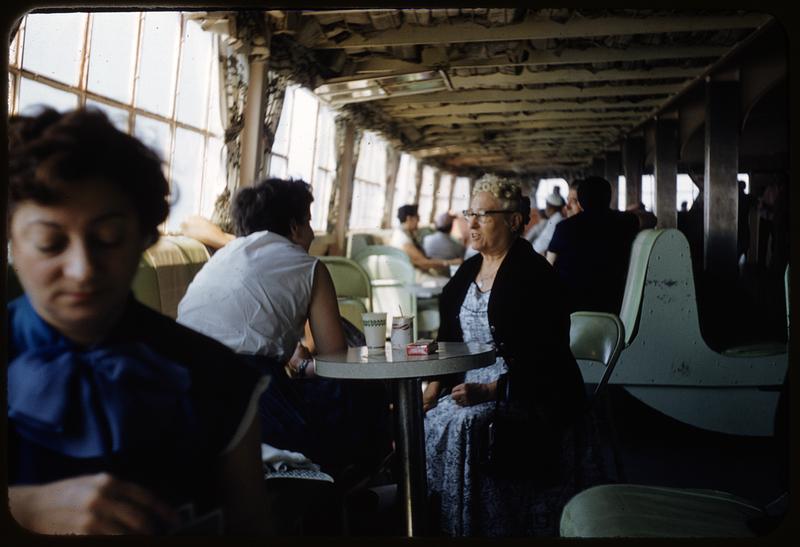 Phil Lombardi & mother on boat