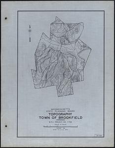 Topography Town of Brookfield