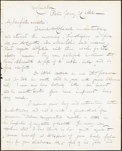 Letter from John D. Long to Zadoc Long and Julia D. Long, January 29, 1866