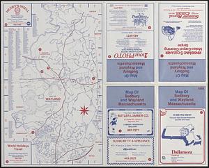 Map of Wayland & map of Sudbury, 1986