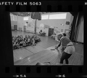 Musical performance in gymnasium