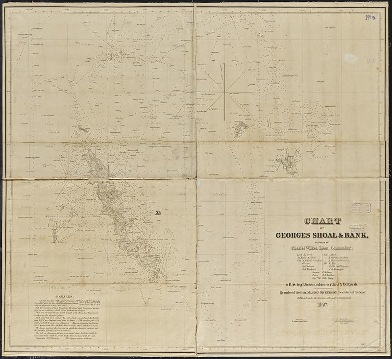 Chart of Georges Shoal & Bank