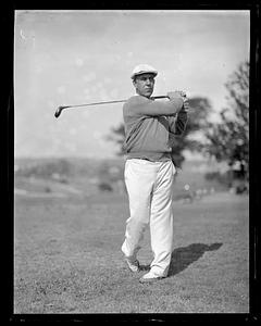 Unidentified male golfer