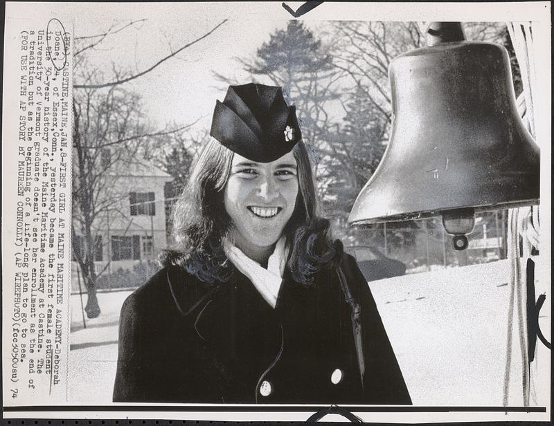 First girl at Maine Maritime Academy