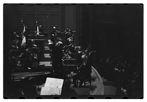 Orchestra performance, Boston Symphony Hall