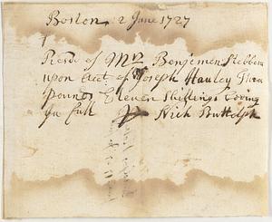 Receipt of payment