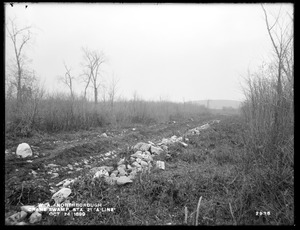 Wachusett Aqueduct, Crane Swamp improved, station 21, A Line, Northborough, Mass., Oct. 24, 1899