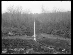 Wachusett Aqueduct, Crane Swamp, drainage ditch, T Line, Northborough, Mass., Oct. 24, 1899