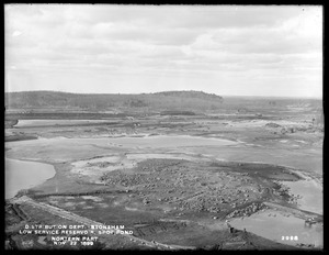 Distribution Department, Low Service Spot Pond Reservoir, northern part, from the top of the chimney of the Northern High Service Pumping Station, Stoneham, Mass., Nov. 22, 1899