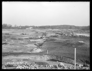Distribution Department, Low Service Spot Pond Reservoir, Dam No. 2, Section 2, from the southwest on Hammer Neck, Stoneham, Mass., Nov. 29, 1899
