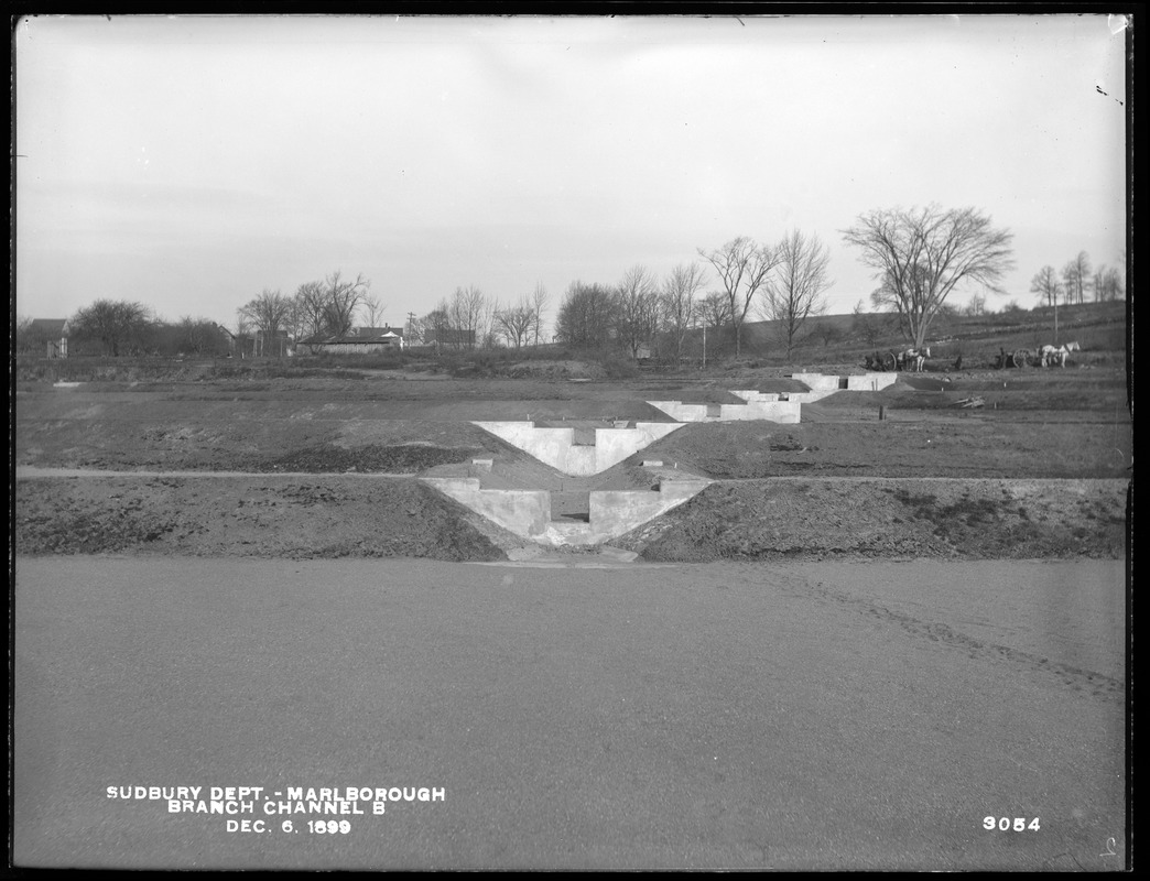 Sudbury Department, Marlborough Brook Filters, Branch Channel B, Marlborough, Mass., Dec. 6, 1899