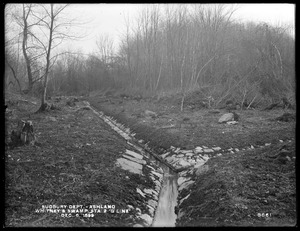Sudbury Department, Whitney's Swamp, drainage ditch, station 2, G Line, Ashland, Mass., Dec. 6, 1899