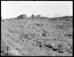 Wachusett Reservoir, North Dike, westerly portion, rock uncovered, stations 16 to 19, main cut-off trench, Clinton, Mass., Dec. 1899