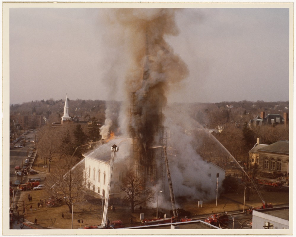 First Parish Unitarian-Universalist Church of Arlington, fire