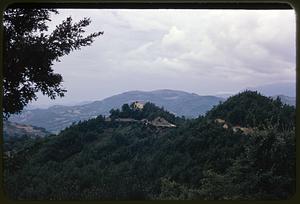 View of Santuario della Madonna di Vallisbona, Roccasicura, Italy