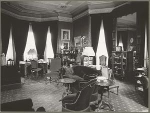 Boston, William Crowninshield Endicott House, interior, study