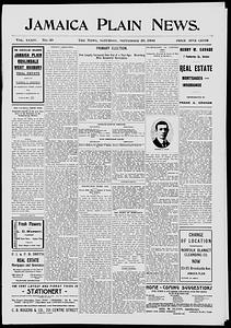 Jamaica Plain News, September 29, 1906
