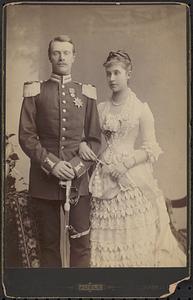 Hereditary Grand Duke of Baden with his bride the Princess Hilda of Nassau