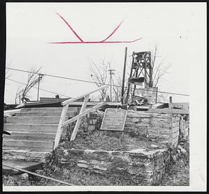 Tornado-Torn Church in Spring Hill, Tenn., after twister swept through community yesterday. The foundations and bell tower were all that remained of the Wesley Chapel Methodist Church.