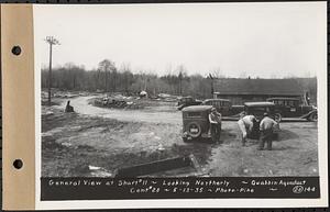 Contract No. 20, Coldbrook-Swift Tunnel, Barre, Hardwick, Greenwich, general view at Shaft 11, looking northerly, Quabbin Aqueduct, Hardwick, Mass., May 13, 1935