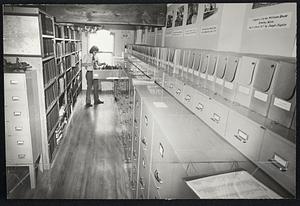 Library Preservation Society of NE Antiquities, extensive photo file, Daniel Lohnes of Beverly, library assistant