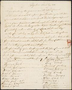 Chappaquiddick and Christiantown - Edgartown Petition to Appoint a Guardian, March 24, 1812