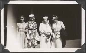 Three unidentified women with Natalie Ushkova Koussevitzky