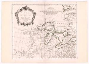 Partie occidentale du Canada et septentrionale de la Louisiane avec une partie de la Pensilvanie