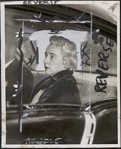Alice Fitzpatrick being taken into Station 14, Brighton