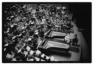 Recording "La Mer" for Victor R.C.A., Dr. K & Boston Symphony Orchestra, also recording mch.