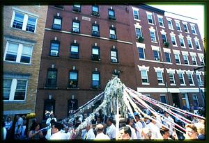 Boston 2002: A statue of St. Anthony is carried through the N. End during St. Anthony Feast in late August