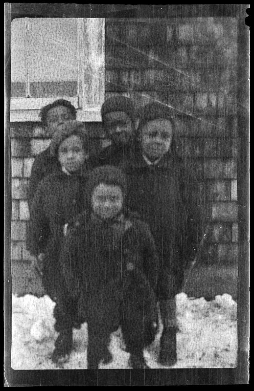 Five children pose