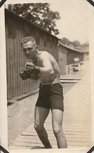 U.S. Marine boxer John Shoblock, Marine base Quantico, VA