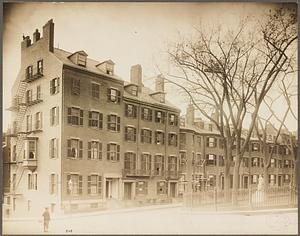 Boston, Massachusetts. Louisburg Square. West side, showing corner of Mt. Vernon Street