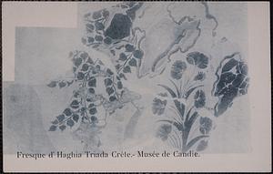 Fresque d'Haghia Triada Crète. Musée de Candie
