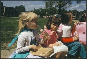 Children drinking soda, Somerville, Massachusetts