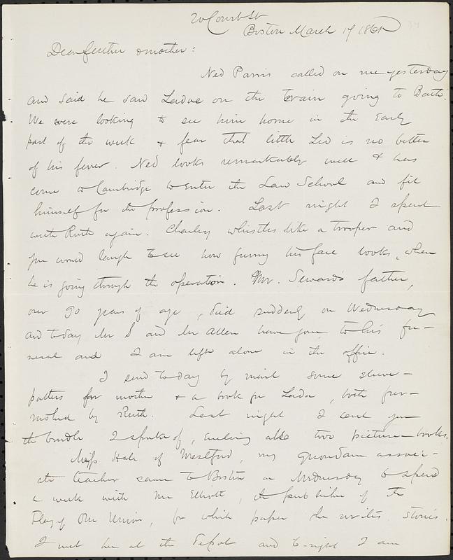 Letter from John D. Long to Zadoc Long and Julia D. Long, March 17, 1865