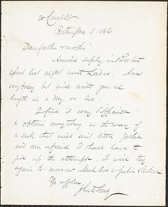 Letter from John D. Long to Zadoc Long and Julia D. Long, January 3, 1866