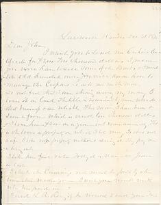 Letter from Zadoc Long to John D. Long, December 31, 1871