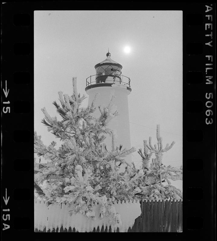 Lighthouse in winter