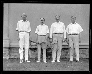 Four tennis players