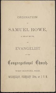 Rev. Samuel Rowe