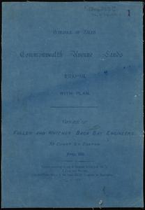 Schedule of sales, Commonwealth Avenue lands, 1880-81