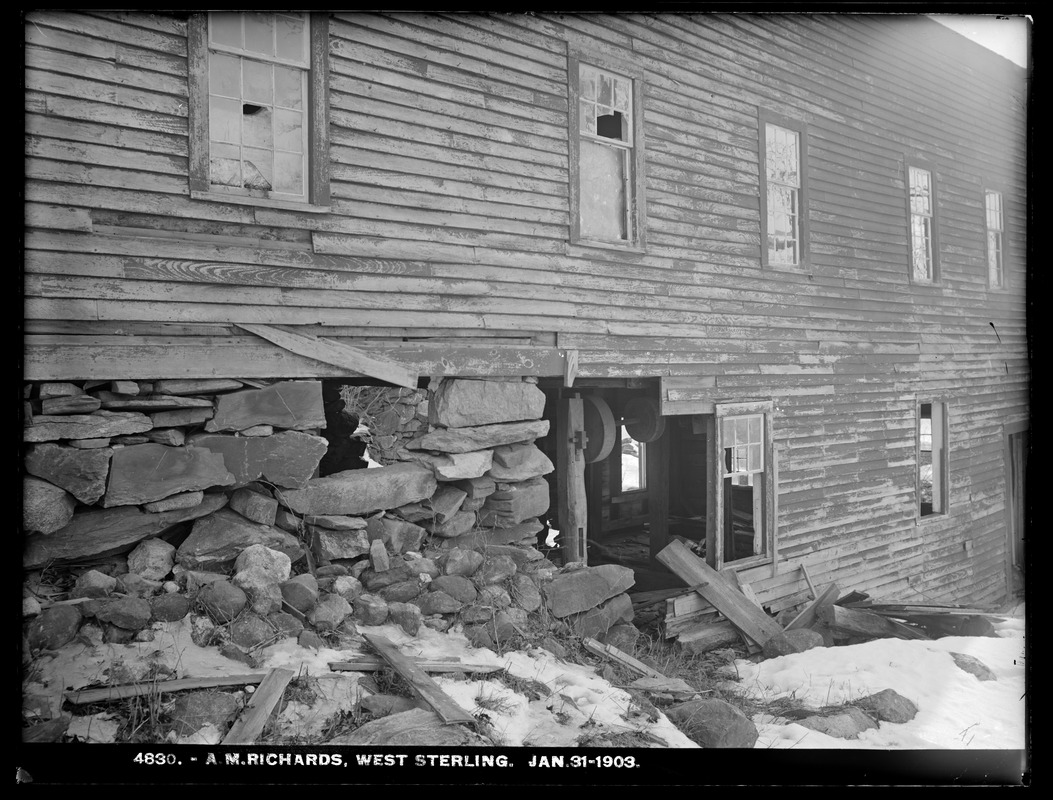 Wachusett Reservoir, A. M. Richards, West Sterling, Mass., Jan. 31, 1903