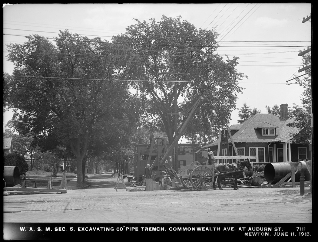 Distribution Department, Weston Aqueduct Supply Mains, Section 5