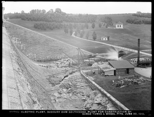 Sudbury Department, Sudbury Dam Hydroelectric Power Plant, plant for construction of surge tanks and wheel pits, Southborough, Mass., Jun. 30, 1915